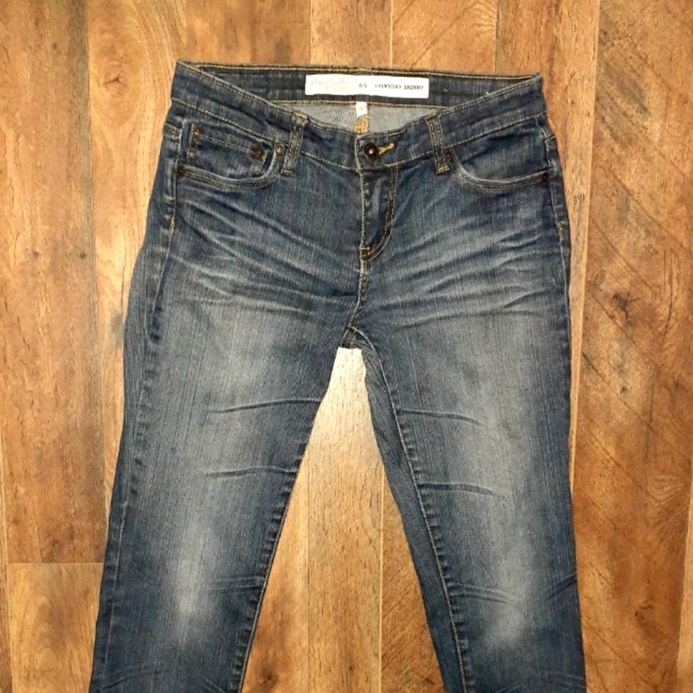 Charlotte Russe Jeans Womens 6 Blue Denim Low Rise Skinny Classic Dark Wash